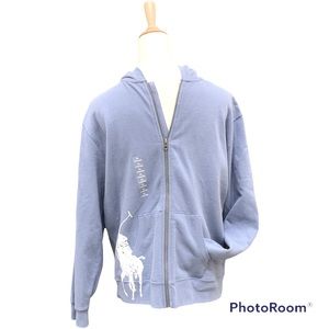 NEW! Boy’s Girl’s Polo Ralph Lauren zip up hooded sweatshirt XL 18/20